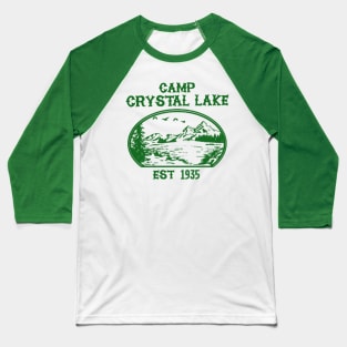 Camp C L // green solid style Baseball T-Shirt